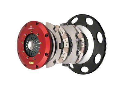 Mantic Clutch 9000 Series Twin Disc Ceremetallic Clutch Kit with Lightened Steel Flywheel; 26-Spline (14-19 Corvette C7)