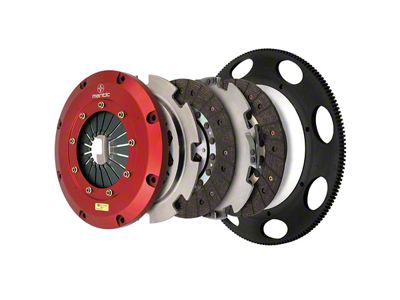 Mantic Clutch 9000 Series Twin Disc Organic Clutch Kit with Lightened Steel Flywheel; 26-Spline (05-13 Corvette C6, Excluding ZR1)