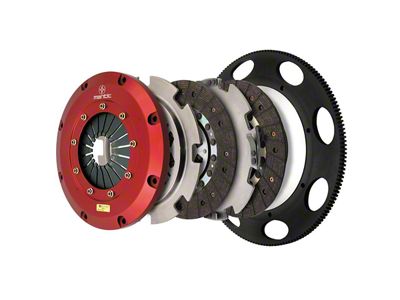 Mantic Clutch 9000 Series Twin Disc Organic Clutch Kit with Heavy Steel Flywheel; 26-Spline (05-13 Corvette C6, Excluding ZR1)