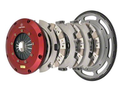 Mantic Clutch 9000 Series Triple Disc Ceremetallic Clutch Kit with 8-Bolt Flywheel; 26-Spline (07-14 Mustang GT500)