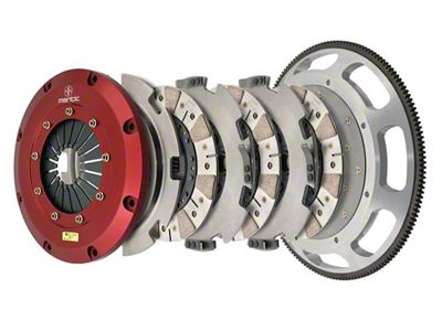 Mantic Clutch 9000 Series Triple Disc Ceremetallic Clutch Kit with 8-Bolt Flywheel; 26-Spline (15-20 Mustang GT350)