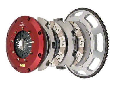 Mantic Clutch 9000 Series Twin Disc Ceremetallic Clutch Kit with 8-Bolt Flywheel; 23-Spline (18-23 Mustang GT)