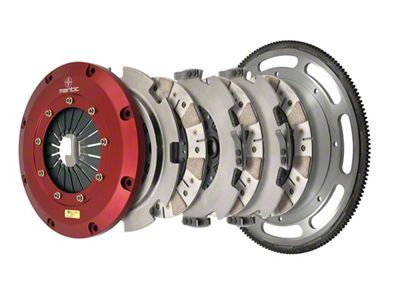 Mantic Clutch 9000 Series Twin Disc Ceremetallic Clutch Kit with 8-Bolt Flywheel; 23-Spline (11-17 Mustang GT; 12-13 Mustang BOSS 302)