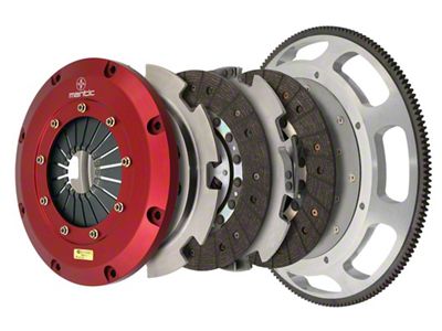 Mantic Clutch 9000 Series Twin Disc Organic Clutch Kit with 8-Bolt Flywheel; 23-Spline (18-23 Mustang GT)