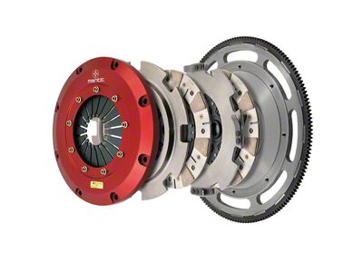 Mantic Clutch 9000 Series Twin Disc Organic Clutch Kit with 6-Bolt Flywheel; 10-Spline (96-04 Mustang GT, Cobra)