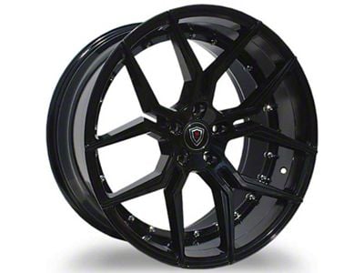 Marquee Wheels M1000 Gloss Black Wheel; Rear Only; 20x10.5 (05-09 Mustang)