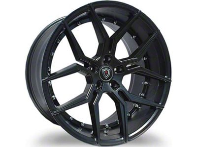 Marquee Wheels M1000 Satin Black Wheel; Rear Only; 20x10.5 (05-09 Mustang)