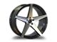 Marquee Wheels M1001 Gloss Black Machined Wheel; Rear Only; 20x10.5 (06-10 RWD Charger)