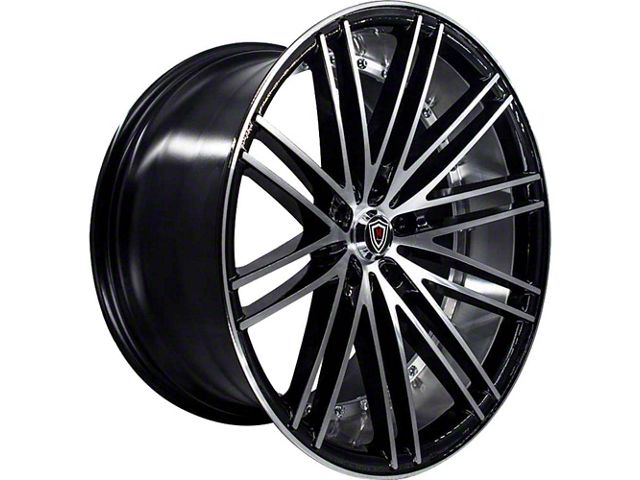 Marquee Wheels M3246 Gloss Black Machined Wheel; 20x10.5 (08-23 RWD Challenger)