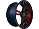 Marquee Wheels M3247 Gloss Black with Red Milled Accents Wheel; 20x9 (08-23 RWD Challenger)