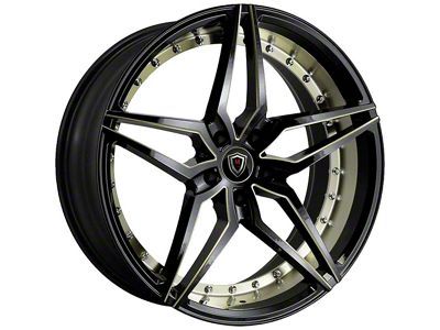 Marquee Wheels M3259 Gloss Black with Titanium Milled Wheel; 20x9; 15mm Offset (08-23 RWD Challenger)