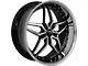 Marquee Wheels M5331A Gloss Black Machined with Stainless Lip Wheel; 20x9 (08-23 RWD Challenger)