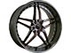 Marquee Wheels M5331A Gloss Black with Red Milled Accents Wheel; 20x9 (08-23 RWD Challenger)