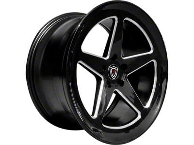 Marquee Wheels M9535 Gloss Black Milled Wheel; 20x9 (08-23 RWD Challenger)