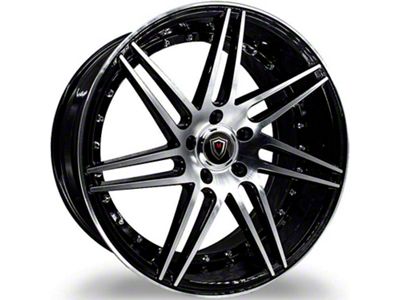 Marquee Wheels MR3266 Gloss Black Machined Wheel; Rear Only; 20x10.5 (08-23 RWD Challenger)