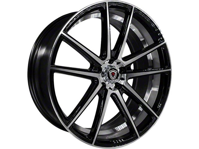 Marquee Wheels M3197 Gloss Black Machined Wheel; 20x8.5 (11-23 RWD Charger)