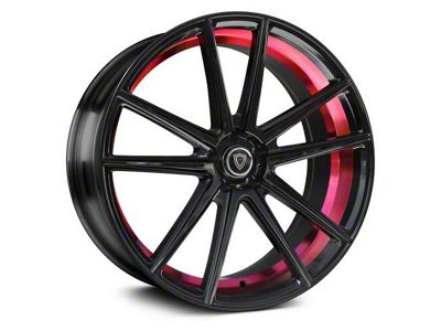 Marquee Wheels M3197 Gloss Black with Red Inner Line Wheel; 20x8.5 (11-23 RWD Charger)