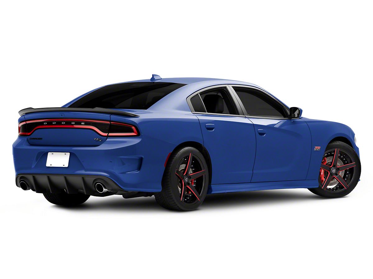 Marquee Wheels Charger M3226 Gloss Black with Red Milled Accents 