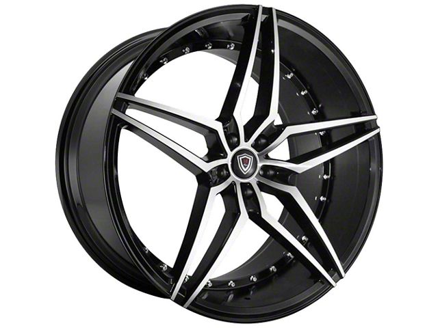 Marquee Wheels M3259 Gloss Black Machined Wheel; Rear Only; 20x10.5 (11-23 RWD Charger)