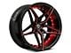 Marquee Wheels MR3259 Gloss Black with Red Milled Accents Wheel; 20x9 (11-23 RWD Charger, Excluding Widebody)