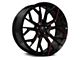 Marquee Wheels M1004 Gloss Black with Red Milled Accents Wheel; 20x9 (06-10 RWD Charger)
