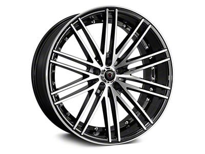 Marquee Wheels M3246 Gloss Black Machined Wheel; Rear Only; 20x10.5; 15mm Offset (06-10 RWD Charger)