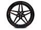 Marquee Wheels M3259 Gloss Black with Red Milled Wheel; 22x9 (06-10 RWD Charger)