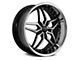 Marquee Wheels M5331A Gloss Black Machined with Stainless Lip Wheel; 22x9 (06-10 RWD Charger)