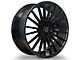 Marquee Wheels M704 Gloss Black Wheel; Rear Only; 20x10 (10-15 Camaro)