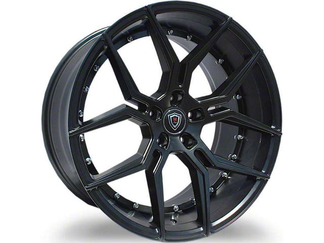 Marquee Wheels M1000 Satin Black Wheel; Rear Only; 20x10.5 (2024 Mustang)