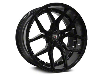Marquee Wheels M1000 Gloss Black Wheel; Rear Only; 22x10.5 (08-23 RWD Challenger, Excluding Widebody)