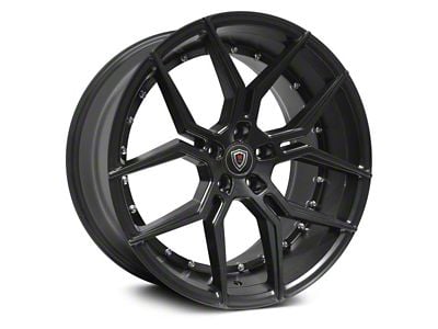 Marquee Wheels M1000 Satin Black Wheel; Rear Only; 22x10.5 (08-23 RWD Challenger, Excluding Widebody)