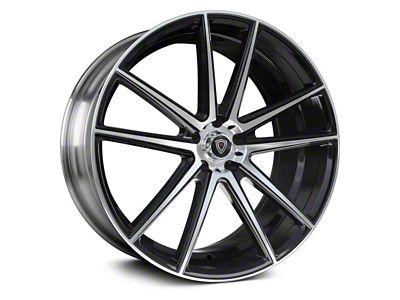 Marquee Wheels M3197 Gloss Black Machined Wheel; 22x9; 15mm Offset (08-23 RWD Challenger, Excluding Widebody)