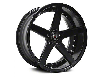 Marquee Wheels M3226 Gloss Black Wheel; 22x9; 15mm Offset (08-23 RWD Challenger, Excluding Widebody)