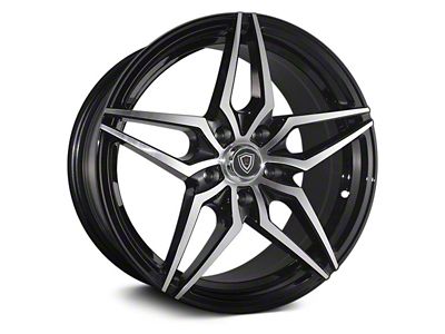 Marquee Wheels M3259 Gloss Black Machined Wheel; 18x8 (08-23 RWD Challenger w/o Brembo, Excluding Widebody)