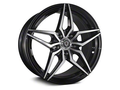 Marquee Wheels M3259 Gloss Black Machined Wheel; 18x9 (08-23 RWD Challenger w/o Brembo, Excluding Widebody)