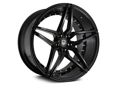 Marquee Wheels M3259 Gloss Black Wheel; Rear Only; 22x10.5; 20mm Offset (08-23 RWD Challenger, Excluding Widebody)