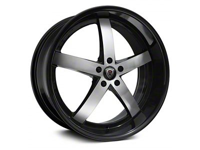 Marquee Wheels M5330 Gloss Black Machined Wheel; Rear Only; 20x10.5; 20mm Offset (08-23 RWD Challenger, Excluding Widebody)