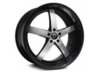 Marquee Wheels M5330 Gloss Black Machined Wheel; Rear Only; 20x10.5 (08-23 RWD Challenger, Excluding Widebody)