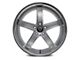 Marquee Wheels M5330A Silver Machined with Stainless Lip Wheel; 22x9 (08-23 RWD Challenger, Excluding Widebody)