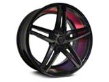 Marquee Wheels M8571 Gloss Black with Red Milled Accents Wheel; 18x8; 15mm Offset (08-23 RWD Challenger w/o Brembo, Excluding Widebody)