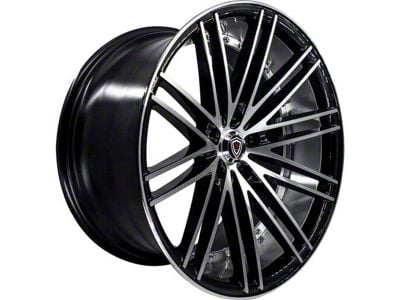 Marquee Wheels MR3246 Gloss Black Machined Wheel; 20x9 (08-23 RWD Challenger, Excluding Widebody)