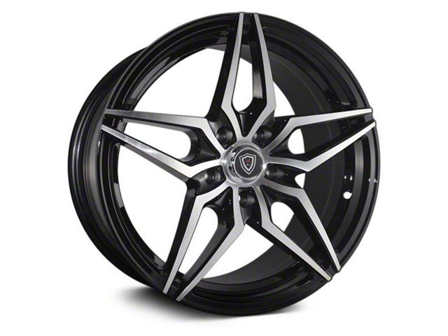 Marquee Wheels M3259 Gloss Black Machined Wheel; 18x9 (11-23 RWD Charger w/o Brembo, Excluding Widebody)