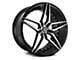 Marquee Wheels M3259 Gloss Black Machined Wheel; Rear Only; 22x10.5 (11-23 RWD Charger, Excluding Widebody)