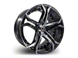 Marquee Wheels M3284 Gloss Black Machined Wheel; 20x9; 15mm Offset (11-23 RWD Charger, Excluding Widebody)