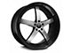 Marquee Wheels M5330 Gloss Black Machined Wheel; Rear Only; 20x10.5 (11-23 RWD Charger, Excluding Widebody)