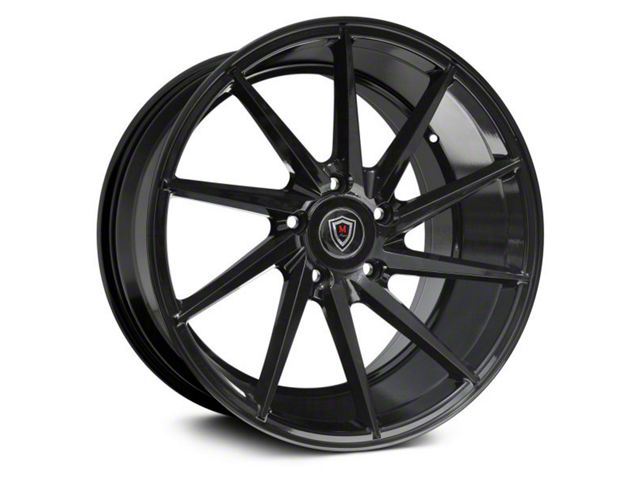 Marquee Wheels M8135F Gloss Black Wheel; 18x8 (11-23 RWD Charger w/o Brembo, Excluding Widebody)