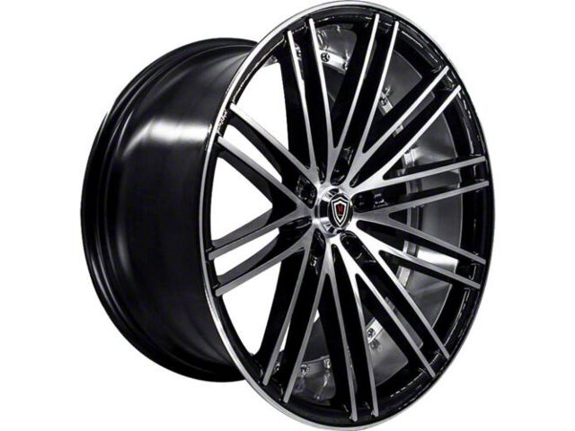 Marquee Wheels MR3246 Gloss Black Machined Wheel; 20x9 (11-23 RWD Charger, Excluding Widebody)