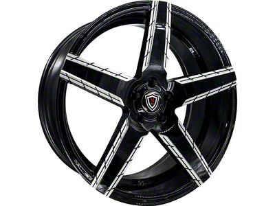 Marquee Wheels M3275 Gloss Black Milled Wheel; 20x9 (21-24 Mustang Mach-E)