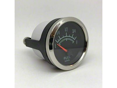 Marshall Instruments COMP II 60's Muscle 2-1/16-Inch Programmable Fuel Level Gauge; Polished Stainless Steel Bezel (Universal; Some Adaptation May Be Required)